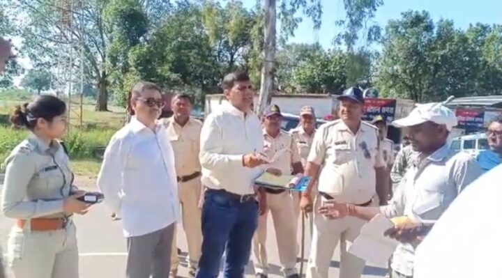 In Rewa, 261 vehicles penalised during checking drive for violation of safety measures